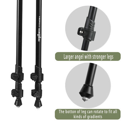 High Durability Black Metal Hanging Bracket For Hunting / Shooting Needs